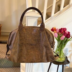 Brown Leather Tote Bag